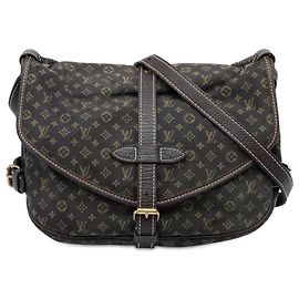 Louis Vuitton Brown Monogram Mini Lin Saumur 30