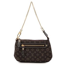 Louis Vuitton Brown Monogram Mini Lin Mini Pochette Accessoires
