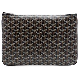Goyard Black Goyardine Senat MM
