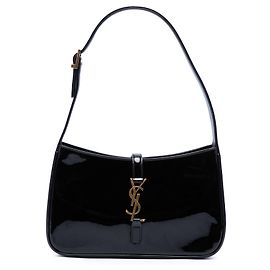 Saint Laurent Mini Le 5 a 7 in vernice nera