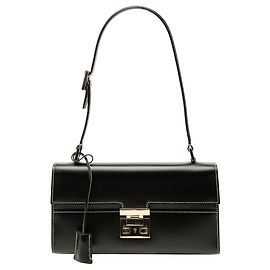 Borsa a tracolla Gucci Lady Lock in vitello nero