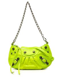Balenciaga Yellow Mini Lambskin Motocross Le Cagole