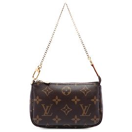 Louis Vuitton Brown Monogram Mini Pochette Accessoires