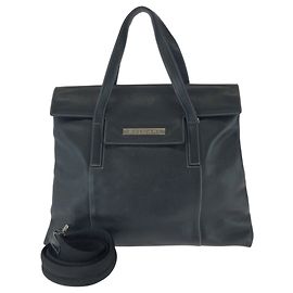 Bulgari Borsa Tote/Spalla Bvlgari Vintage in pelle nera 2-Way