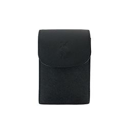 Yves Saint Laurent Vintage Zigarettendose aus schwarzem Leder
