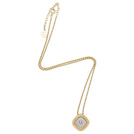Collana con pendente logo Dior Vintage