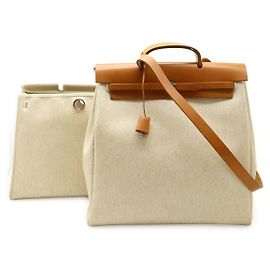 Bolso 2-Way de tela Hermès