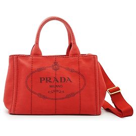 Saco Tote em tecido Prada Canapa