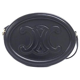 Céline Celine Crossbody Oval Tasche aus Kalbsleder