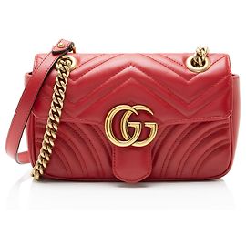 Bolsa de Aba Small GG Marmont em Couro Matelassé Gucci