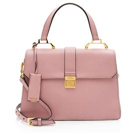 Miu Miu Leather Madras Top Handle