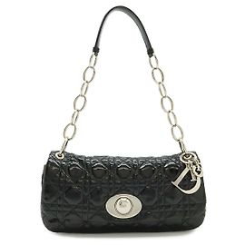 Dior Cannage Schultertasche mit Kette