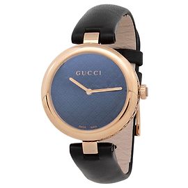 Reloj Gucci Diamantissima 32mm de cuero oro rosa