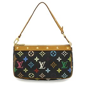 Pochette Accessori Louis Vuitton Nera in Tela
