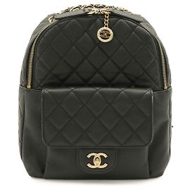 Chanel Matelassé Coco Mark Chain Rucksack