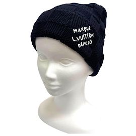 Louis Vuitton Damier Beanie aus Wolle