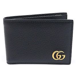 Gucci Cartera GG Marmont de piel de becerro negra