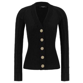 Balmain Leichter Strick-Cardigan mit V-Ausschnitt und Knöpfen