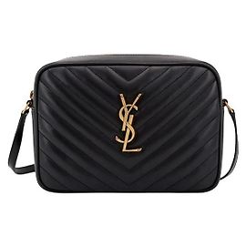Saint Laurent Borsa Camera Lu Monogram Oro Nero