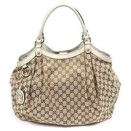 Gucci Saco Tote Sukey Grande em pele branca