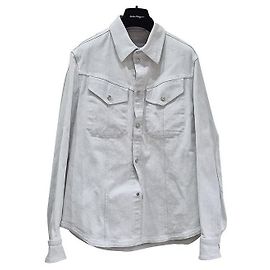 Salvatore Ferragamo Jeansjacke Hellgrau