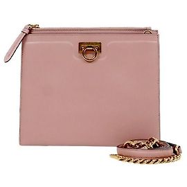 Salvatore Ferragamo Borsa a tracolla Gancini rosa