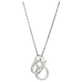 Tiffany & Co Lariat-Anhänger Kette mit ineinandergreifenden Kreisen