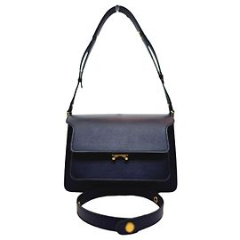 Marni Borsa a tracolla e crossbody Trunk media in Saffiano