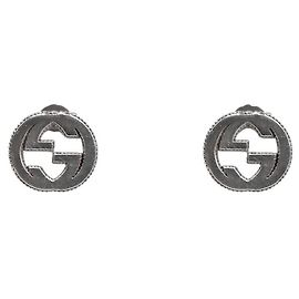 Gucci Pendientes entrelazados de plata
