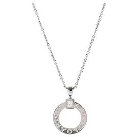 Collar Bulgari Open Circle de Oro Blanco y Diamantes