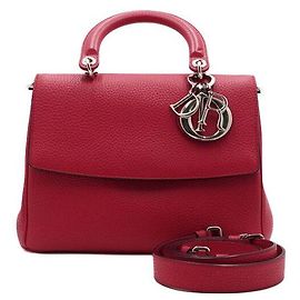 Dior Borsa a patta Be Flap Bag in pelle rossa, borsa tote, borsa a tracolla e crossbody