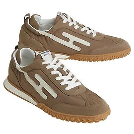 Zapatillas Hermès Jet Taupe Blanc