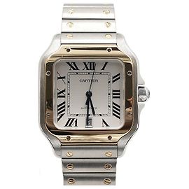Cartier Orologio automatico da uomo Santos Large in combinazione oro giallo