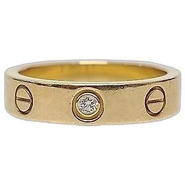 Cartier Love Ring aus Gelbgold und Diamanten, klein