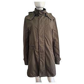 Parka Salvatore Ferragamo in nylon e pelliccia uomo