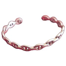 Pulsera de eslabones Hermès en plata