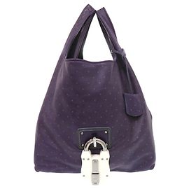 Bolso Tote de piel Loewe Calle GM Purple
