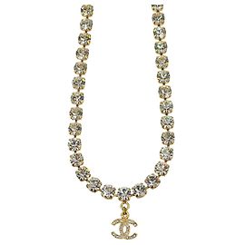 Colar Chanel Coco Mark com strass