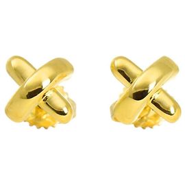 Orecchini Cross Stitch di Tiffany & Co. in oro giallo 18K