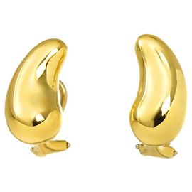 Pendientes de clip Tiffany & Co. en oro amarillo de 18K en forma de lágrima