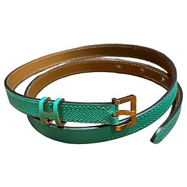 Cintura Hermès Pop H in pelle verde