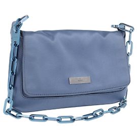 GUCCI Schultertasche mit Kette Satin Blue Auth 200336V
