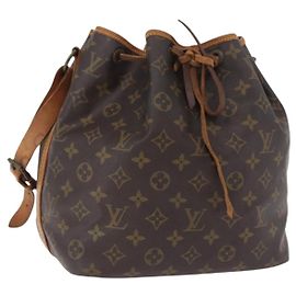 LOUIS VUITTON Borsa a tracolla Monogram Petit Noe M42226 LV Auth 196422