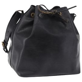 Borsa a tracolla LOUIS VUITTON Epi Petit Noe Nera M44102 LV Auth 197443