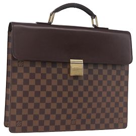 LOUIS VUITTON Damier Ebene Altona GM Business Bag N53312 LV Auth 199030