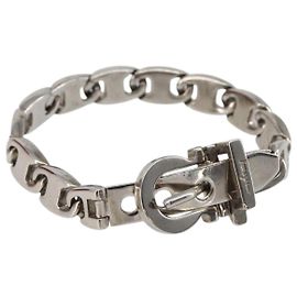 Salvatore Ferragamo Armband Metall Silber Auth BA15472A