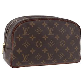 LOUIS VUITTON Monogram Trousse Toilette 25 Clutch Bag M47527 LV Auth ka5980
