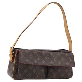 LOUIS VUITTON Borsa a tracolla Monogram Viva Cite MM M51164 LV Auth 200839V