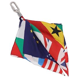 LOUIS VUITTON Bijoux Sac Flags Charm Silk Multicolor MP2485 LV Auth 200403M