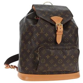 LOUIS VUITTON Monogram Montsouris GM Rucksack M51135 LV Auth ki6770SAM